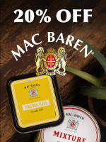 20% Off Mac Baren Tinned Pipe Tobacco