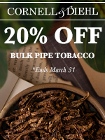 20% Off Cornell & Diehl Bulk Tobacco