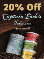 20% Off Captain Earle's Tobaccos