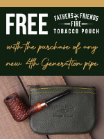 Free Fathers, Friends & Fire Tobacco Pouch With 4th Gen Pipe