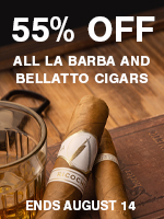 55% Off All La Barba and Bellatto Cigars