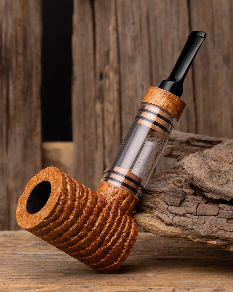 Werner Mummert Sandblasted Reverse Calabash Poker