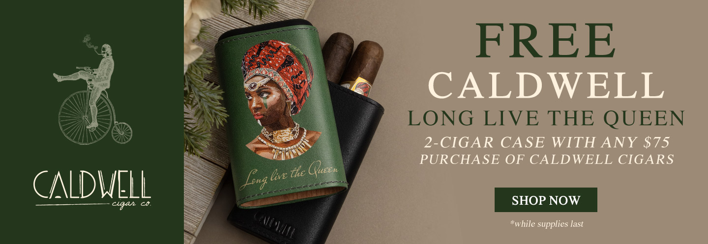 Free Caldwell Long Live the Queen 2-Cigar Case with $75 Spent