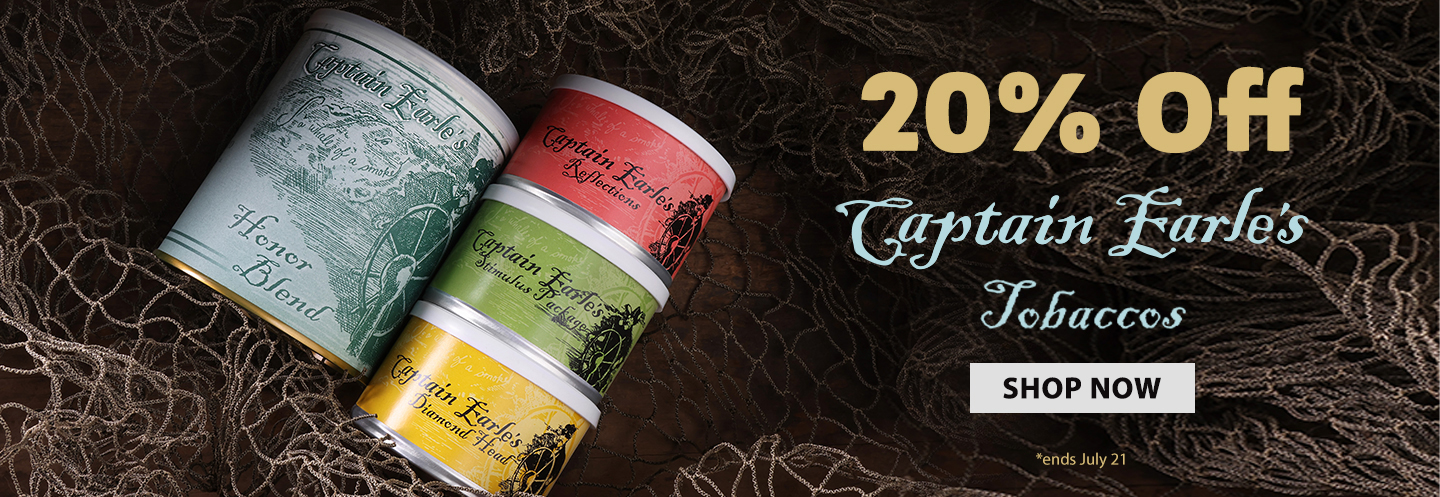 20% Off Captain Earle's Tobaccos