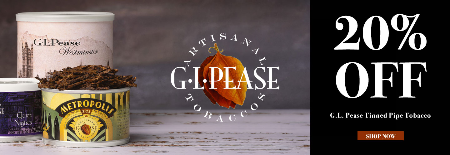 20% Off G.L. Pease Tinned Pipe Tobacco