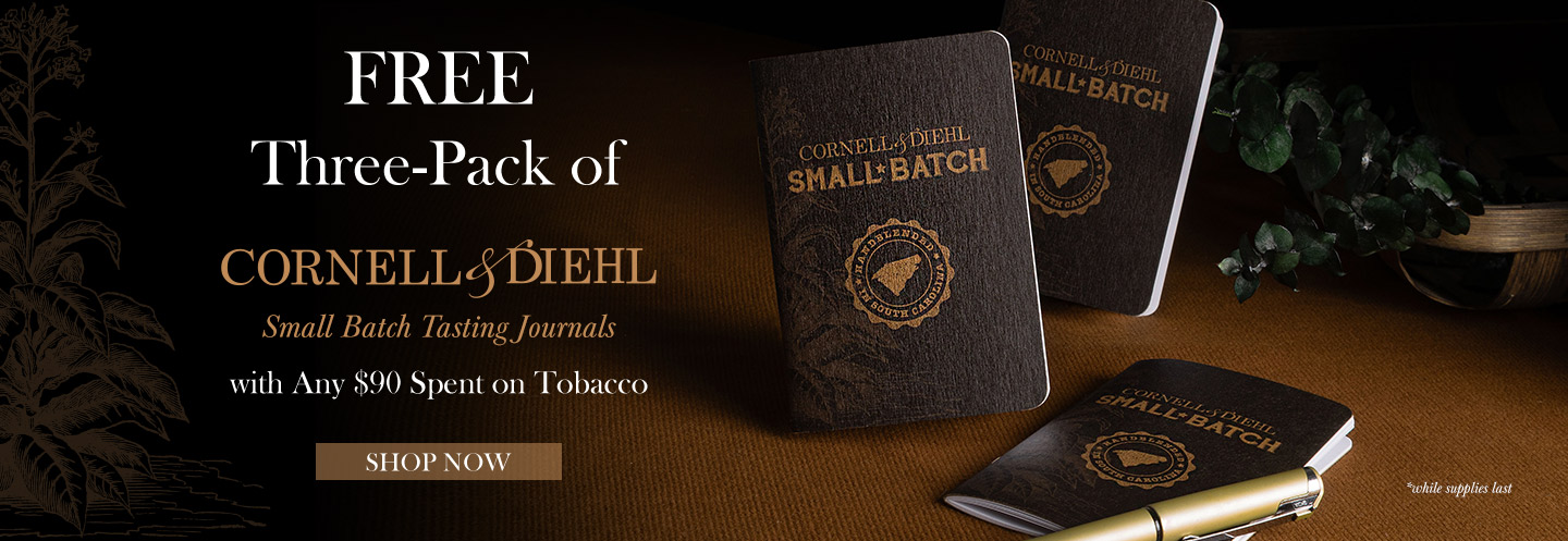 Free Three-Pack of C&D’s Tasting Journals with Any $90 Spent on Tobacco