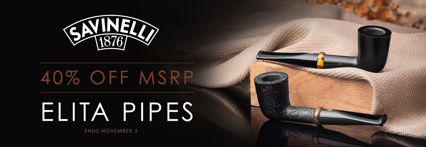 40% Off MSRP On Savinelli Elita Pipes