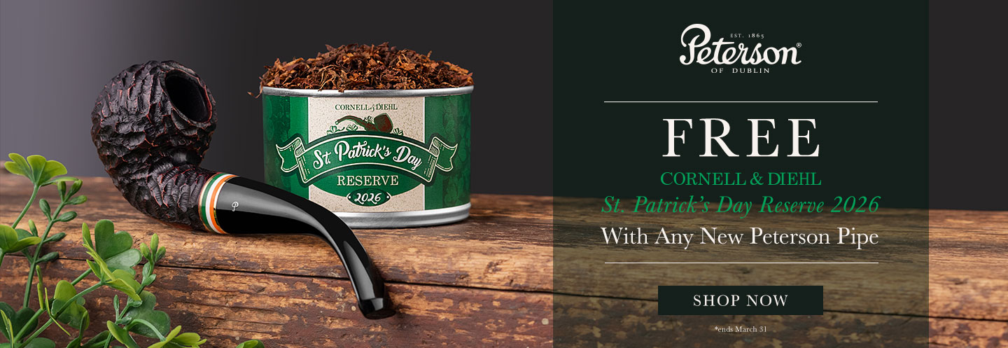 Free St. Patrick's Day Reserve 2026 With Any New Peterson Pipe